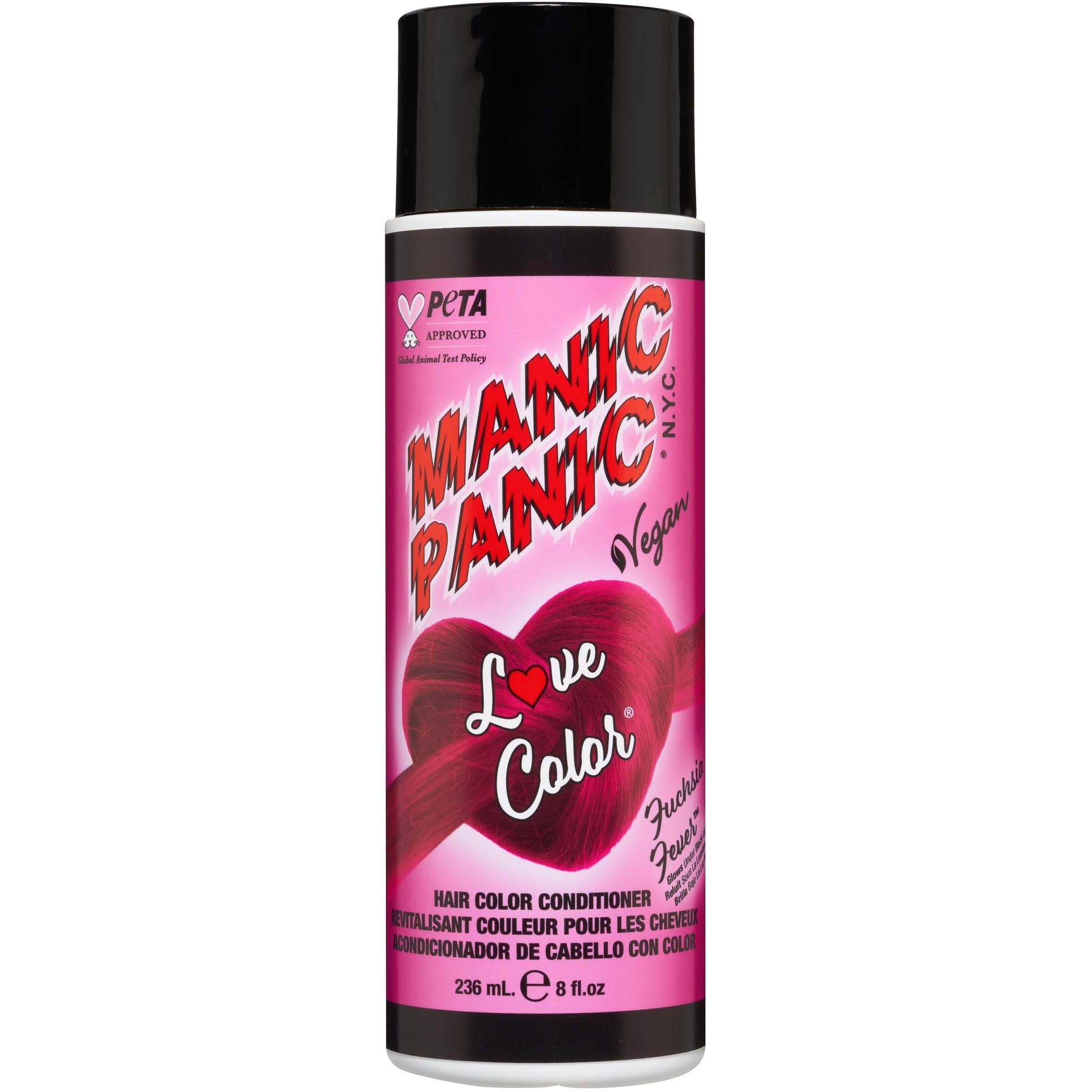 Manic Panic Love Color® Hair Color Depositing Conditioner Fuschia Fever 236ml