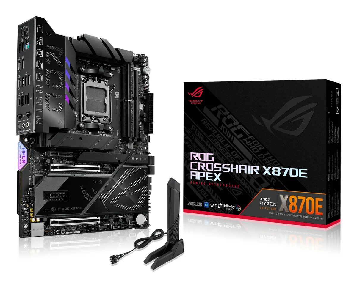 ASUS ROG CROSSHAIR X870E APEX Emolevy - AMD X870E - AMD AM5 - DDR5 RAM - ATX