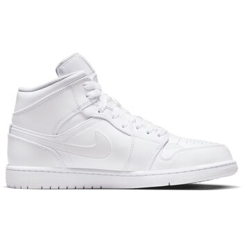 Jordan Korkeavartiset tennarit 'Air Jordan 1 Mid'  valkoinen