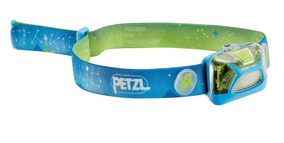 Petzl TIKKID - Lommelygte til hovedet - LED - 3-modus - hvidt lys - blå
