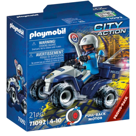 Playmobil City Action Poliisi Mönkijä Vetomoottorilla