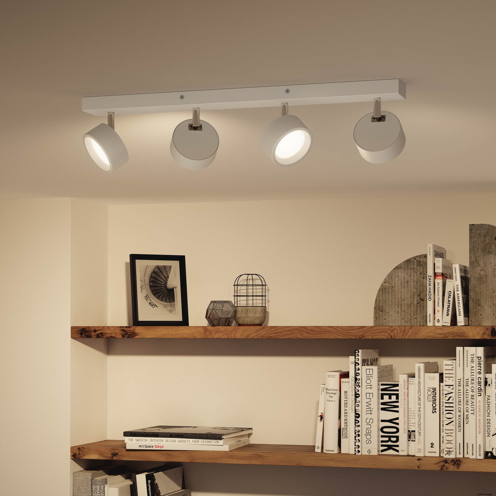 Bracia LED-kattospotti 4-lamppuinen, valkoinen - Philips - Olohuone - Moderni - Metalli - Monilamppuinen