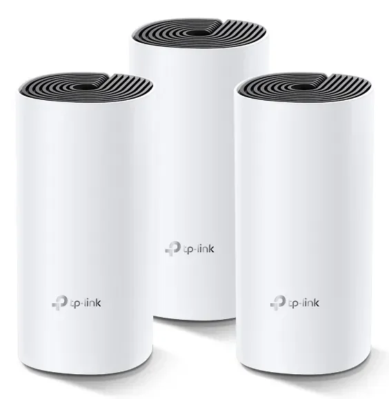 TP-Link Deco M4 -mesh WiFi -järjestelmä, Wi-Fi 5, AC1200, Dual-band, 3 kpl, valkoinen