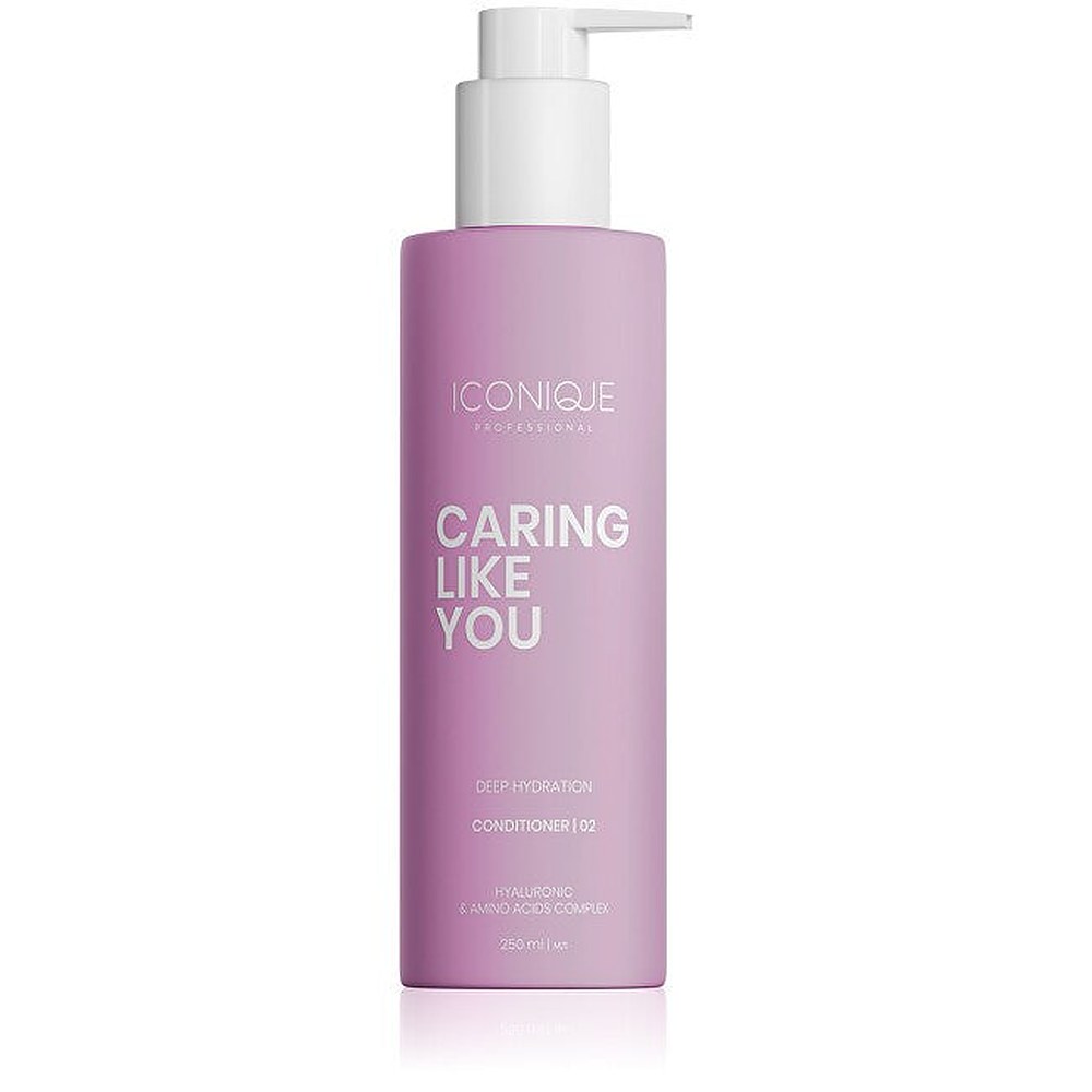 ICONIQUE Professional CARING LIKE YOU syväkosteuttava hoitoaine vaurioituneille ja kuiville hiuksille 250 ml
