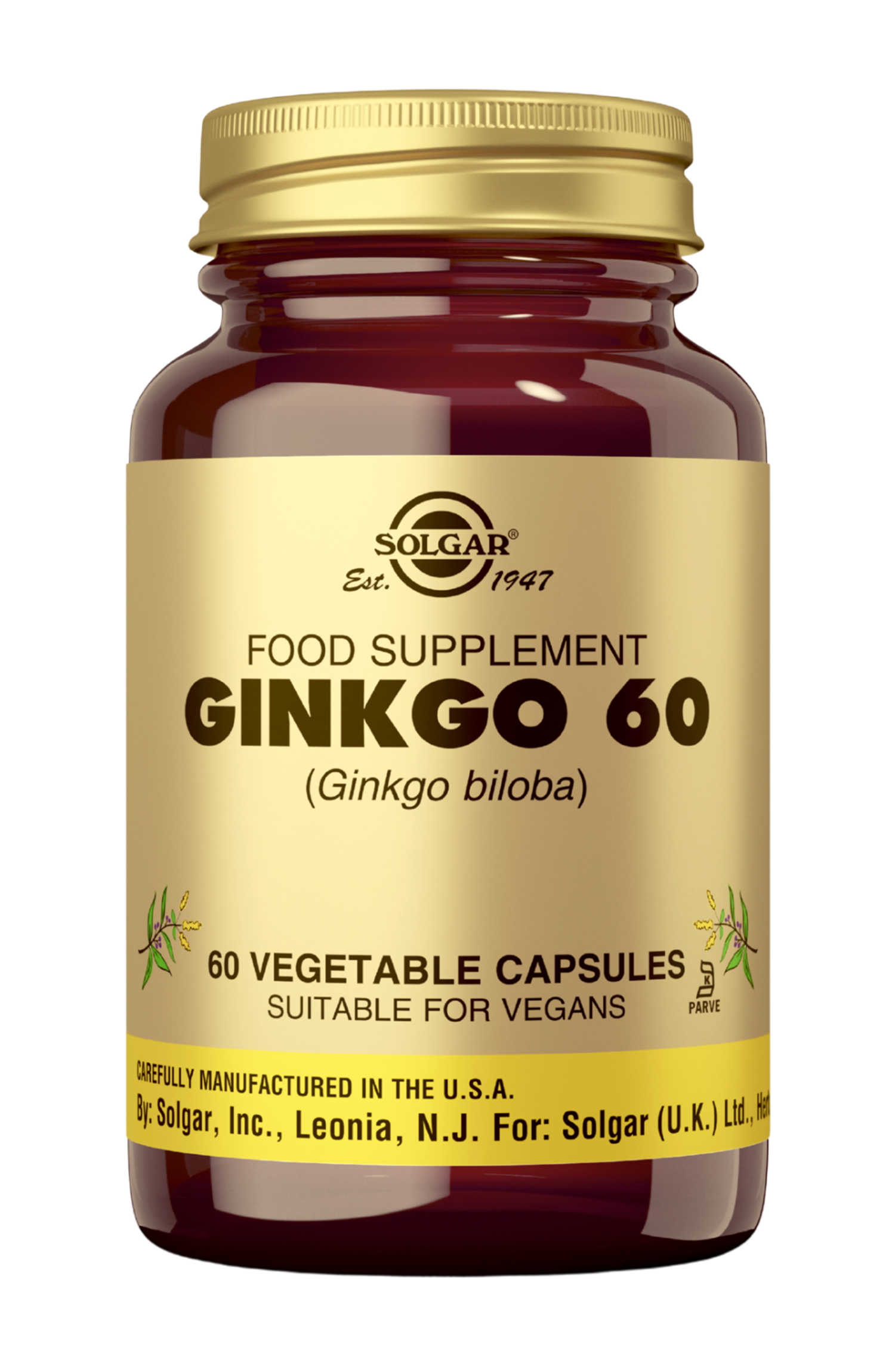 Solgar Ginkgo Biloba 60 kaps