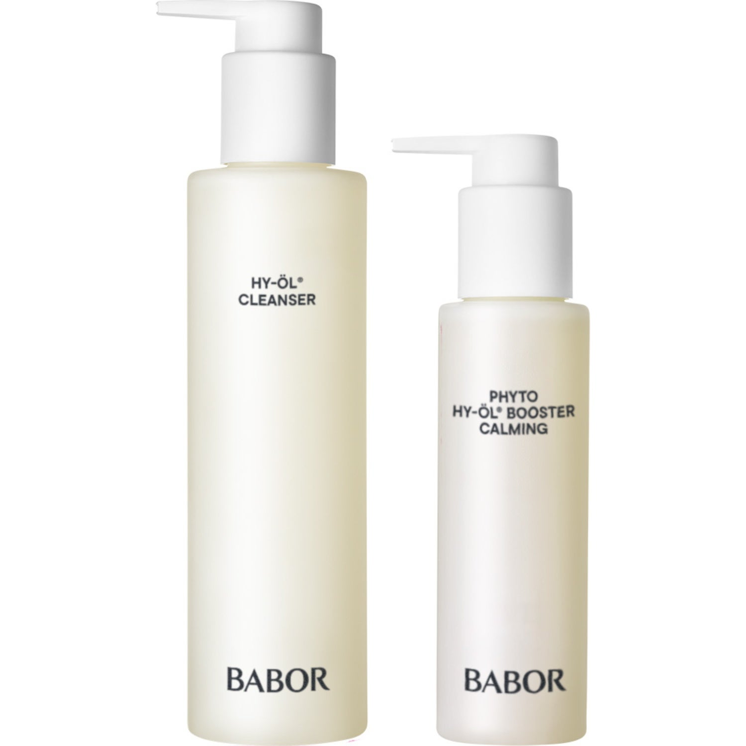 Babor Hy-Oil Cleansing Phyto Booster Calming Set 300 ml Cleansing Oil 200ml/Booster Calming 100ml - For Sensitive Skin