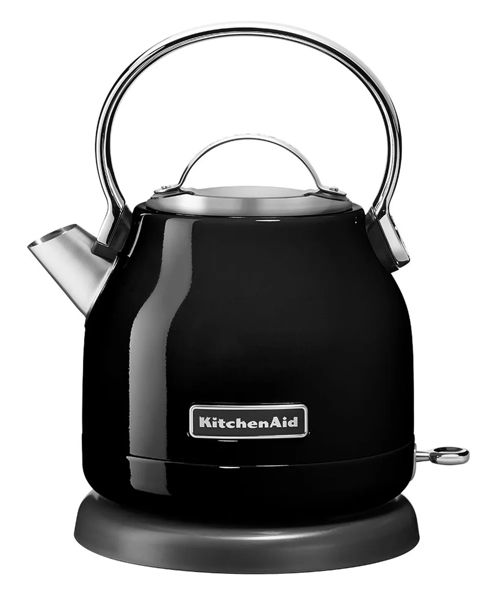 KitchenAid 5KEK1222EOB, 1,25 L, 2200 W, Musta, Ruostumaton teräs, Johdoton, Suodatus