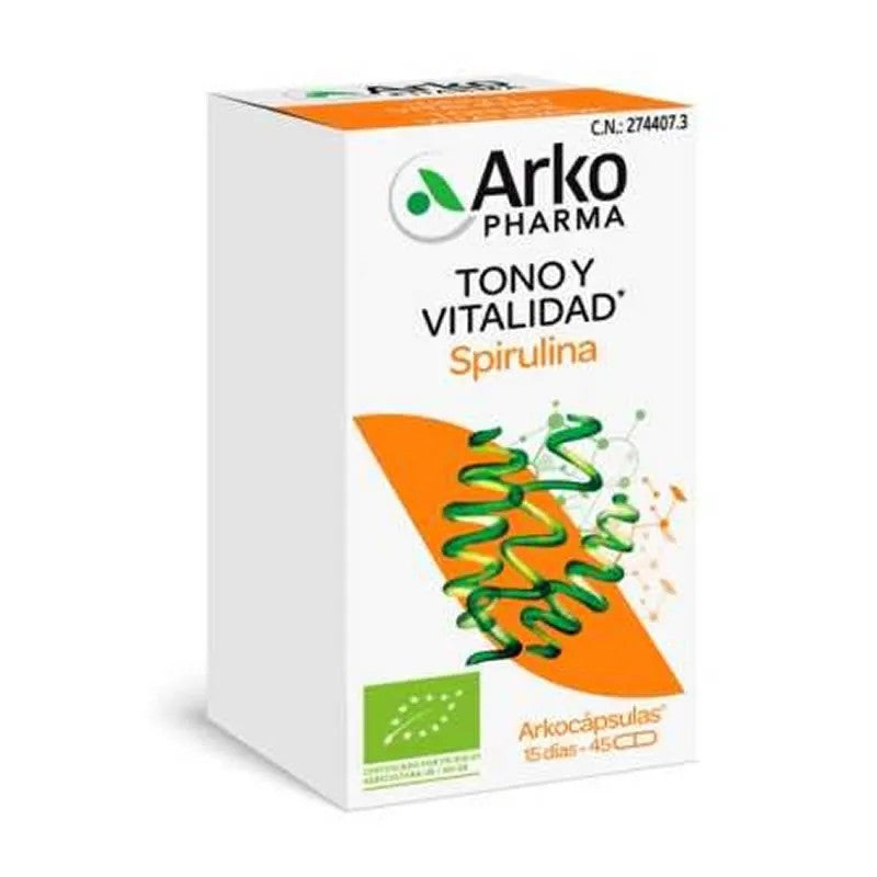 Arkocaps Spirulina Bio 45 kapselia