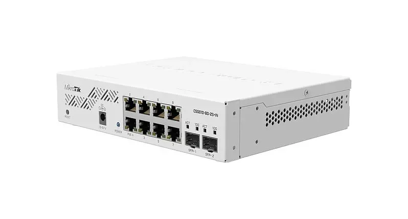 MikroTik CSS610-8G-2S+IN - Hallittava kytkin, valkoinen