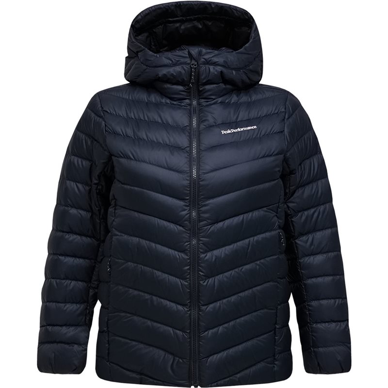 Peak Performance W Frost Down Hood Jacket Black - L