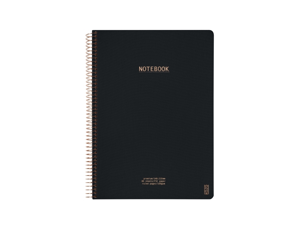 KOZO Notebook A4 Premium Black