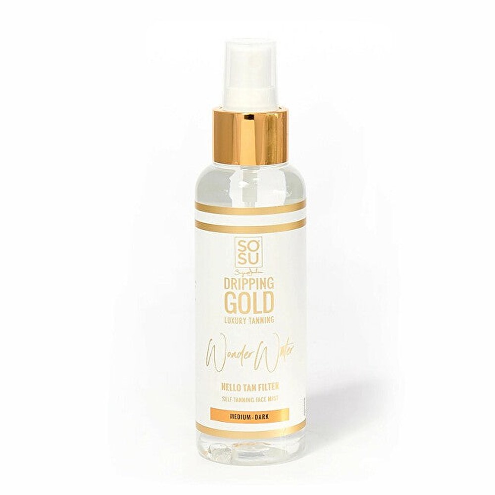 Dripping Gold Wonder Water Hello Tan rusketussuihke kasvoille Medium Dark 100 ml