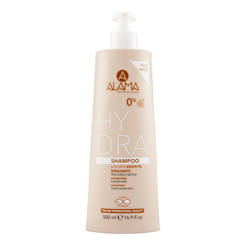 Alama Hydra Kosteuttava Shampoo Kuiville Hiuksille Arganöljyllä 500 ml