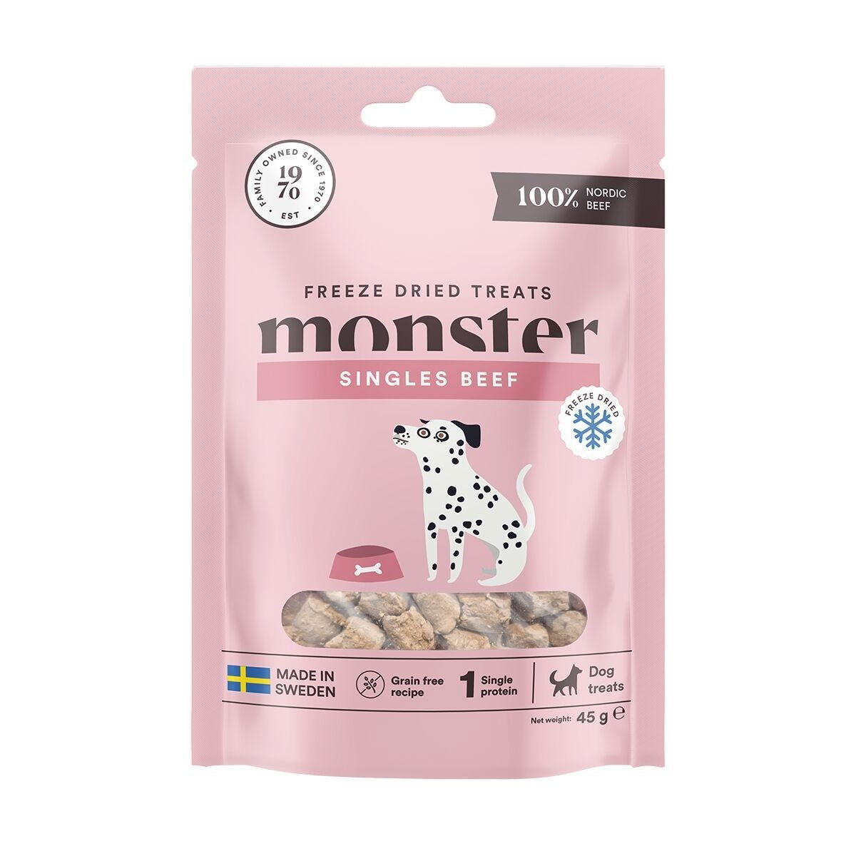Monster pakastekuivattu nauta