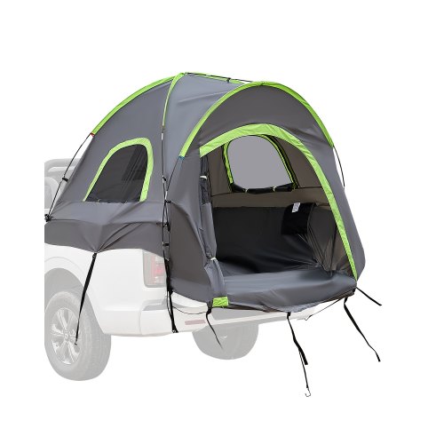 VEVOR Pickup Truck Tent, Fit 5.5-6.0 ft Truck Tents for Camping, Waterproof PU2000mm 2-3 Person Sleeping Truck Bed Tent with Double Layer Design Windows, Sturdy Truck Bed Camper Shell with Storage Bag