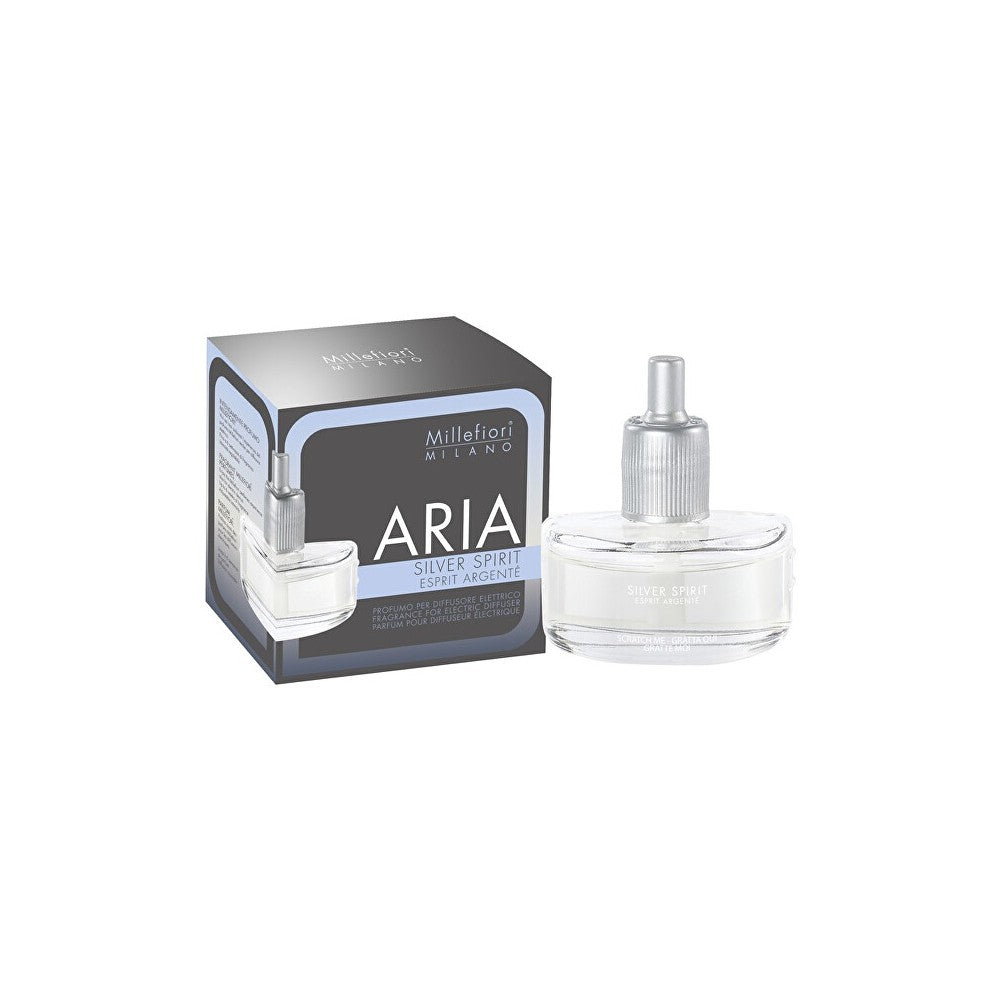Millefiori Aria Silver Spirit sähkötuoksuhaihduttimen täyttöpakkaus 20 ml