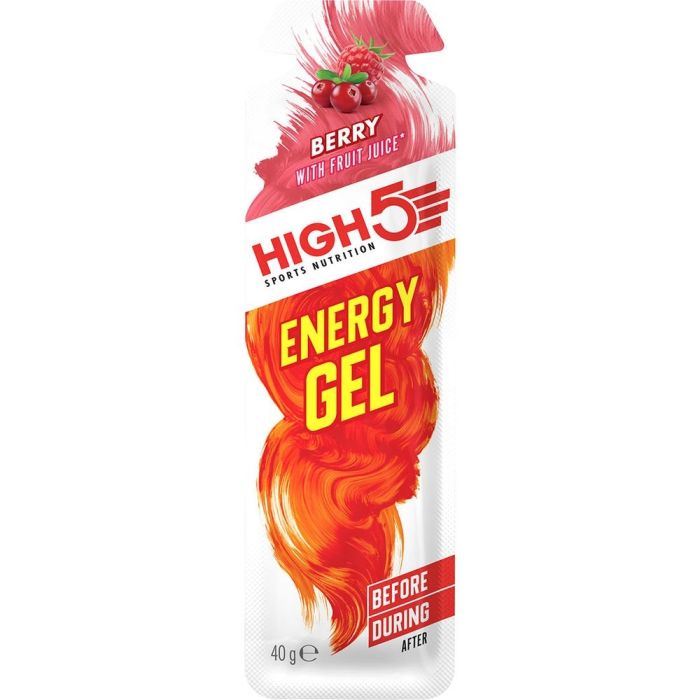 High5 Energia Geeli 40g Marja – Tehoa kestävyysjuoksijoille, nopeaa energiaa harjoituksiin ja kilpailuihin