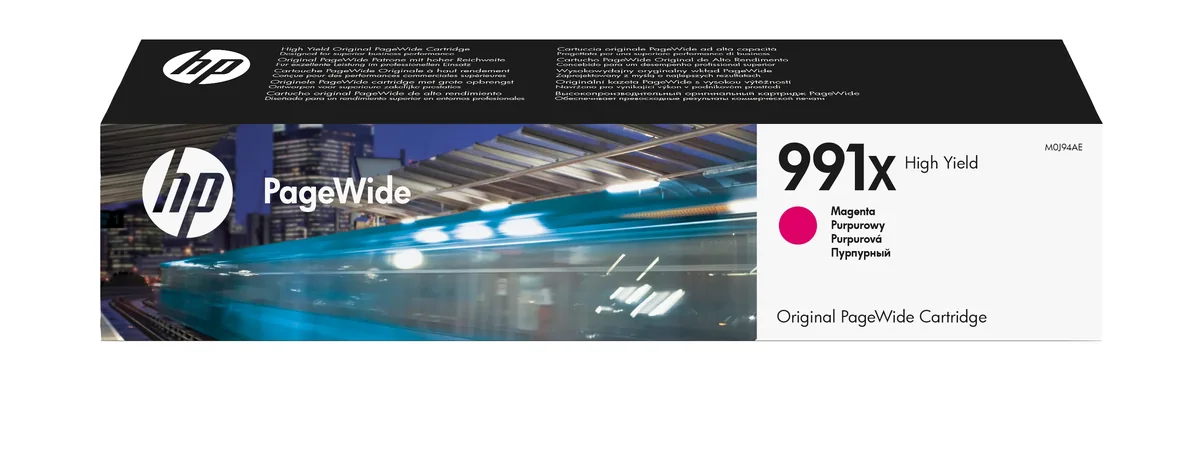 HP PageWide Pro 991X-mustekasetti, 187 ml, magenta