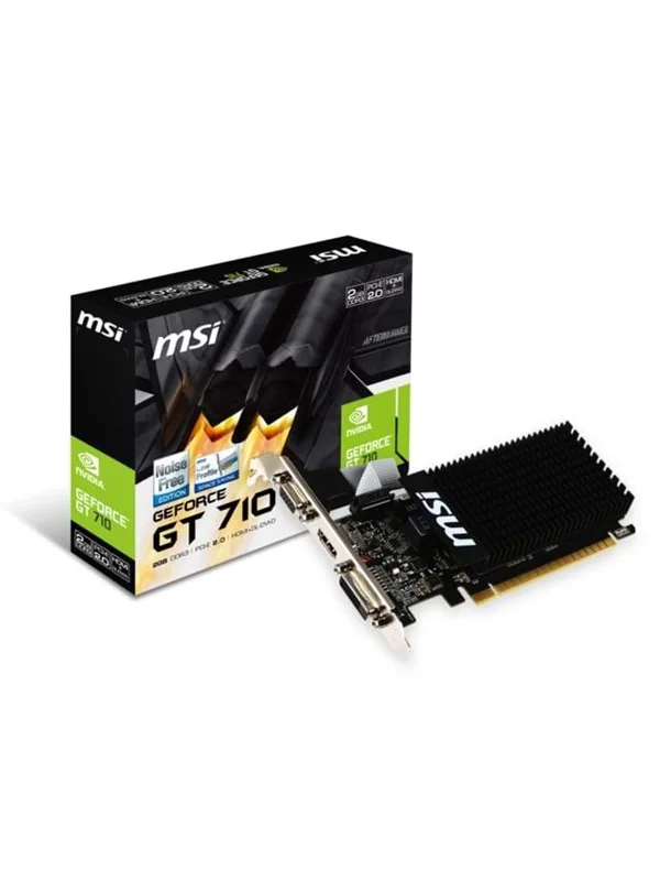 MSI GeForce GT 710 Silent - 2GB GDDR3 RAM - Näytönohjaimet