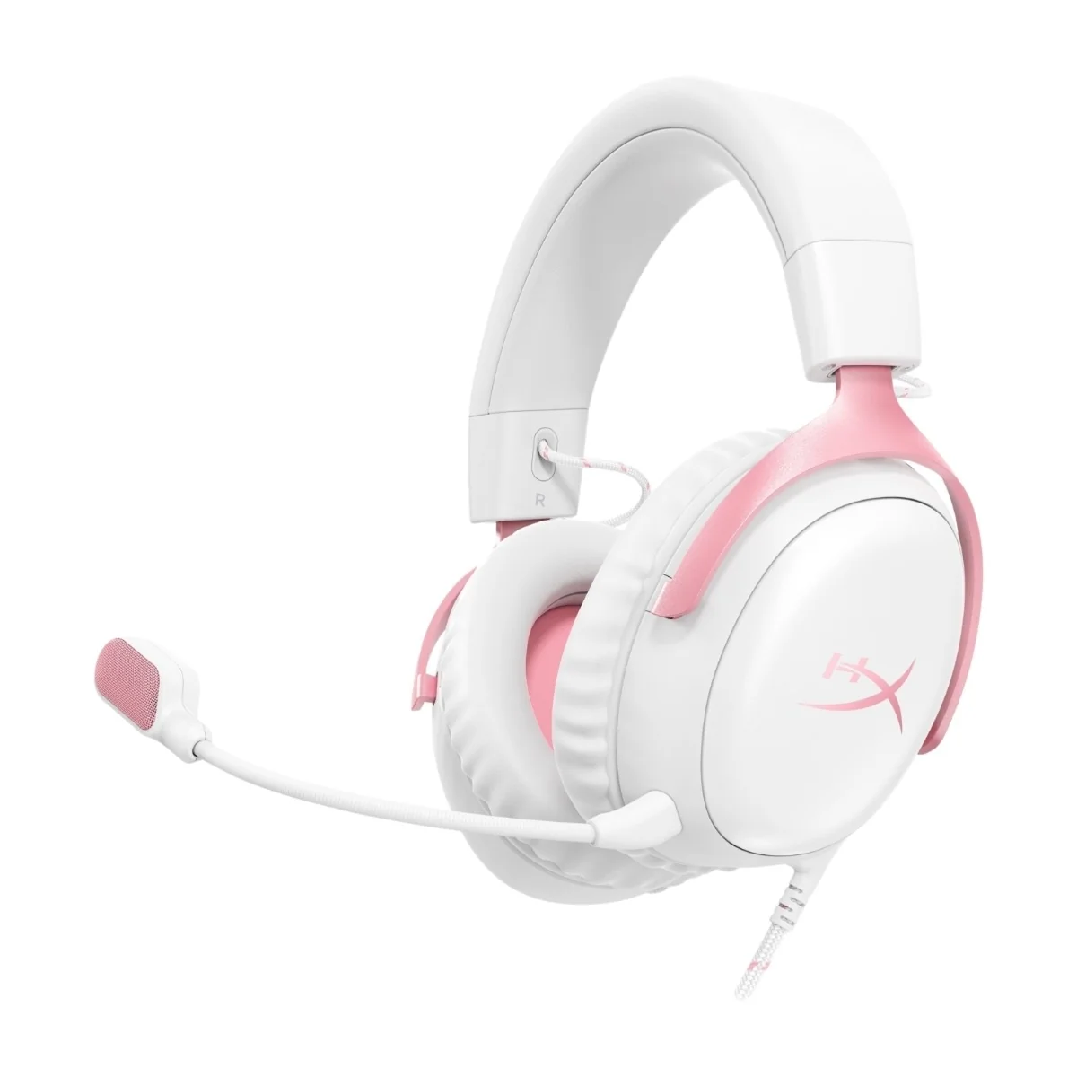 HyperX Cloud III pelikuulokkeet, valkoinen/vaaleanpunainen