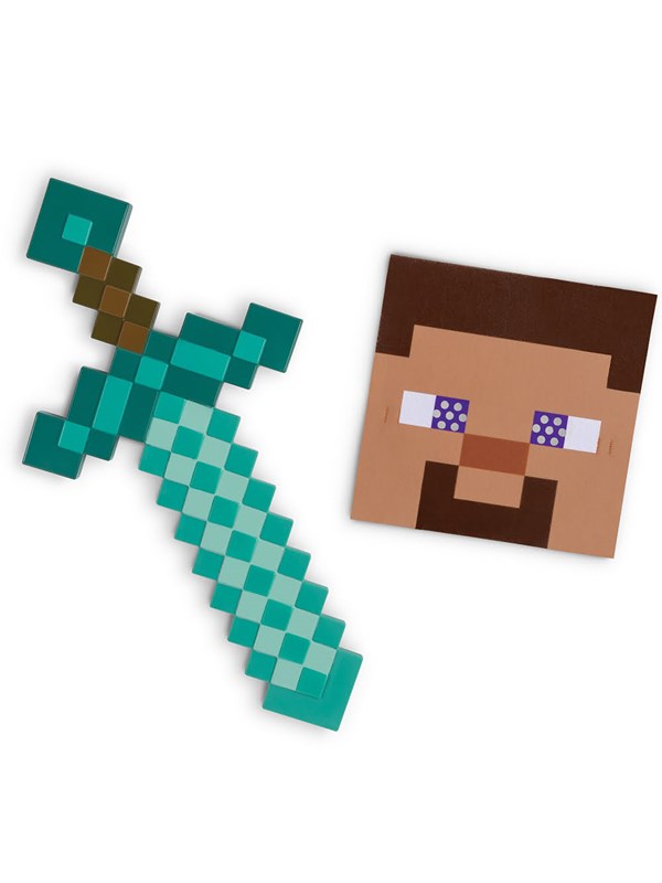 Minecraft Svärd med Stevemask Utklädnad Limited Edition