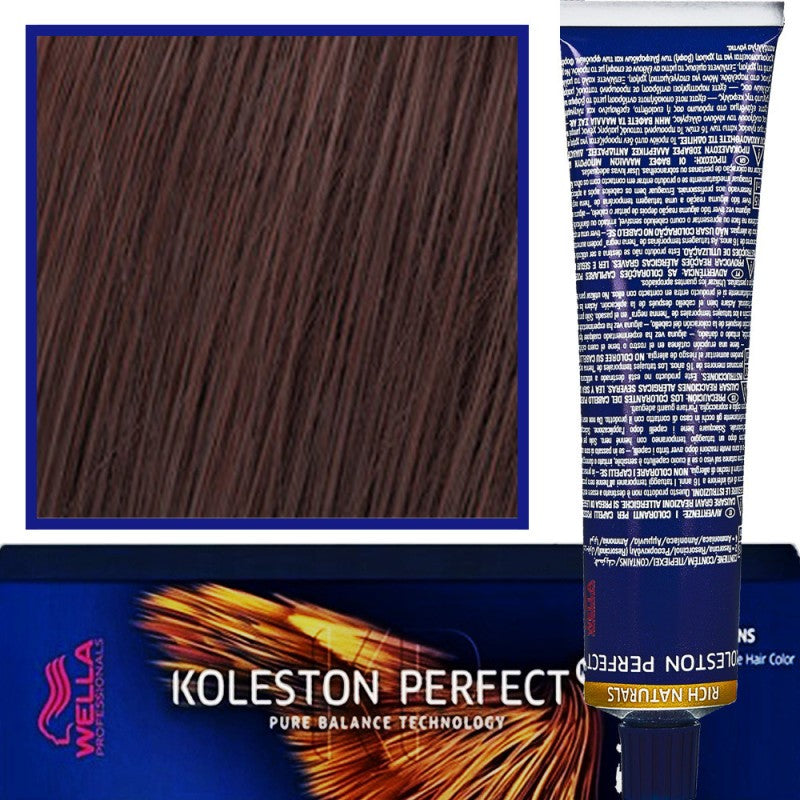 Wella Koleston Perfect Me ammattimainen hiusväri 60ml 5/75 Ruskea Punainen Vaaleanruskea
