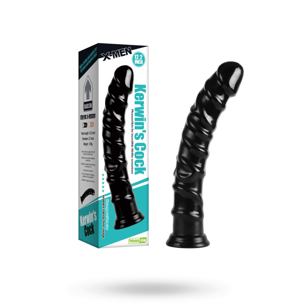 X-Men Realistic Suction Dildo 31 cm Anaalidildo