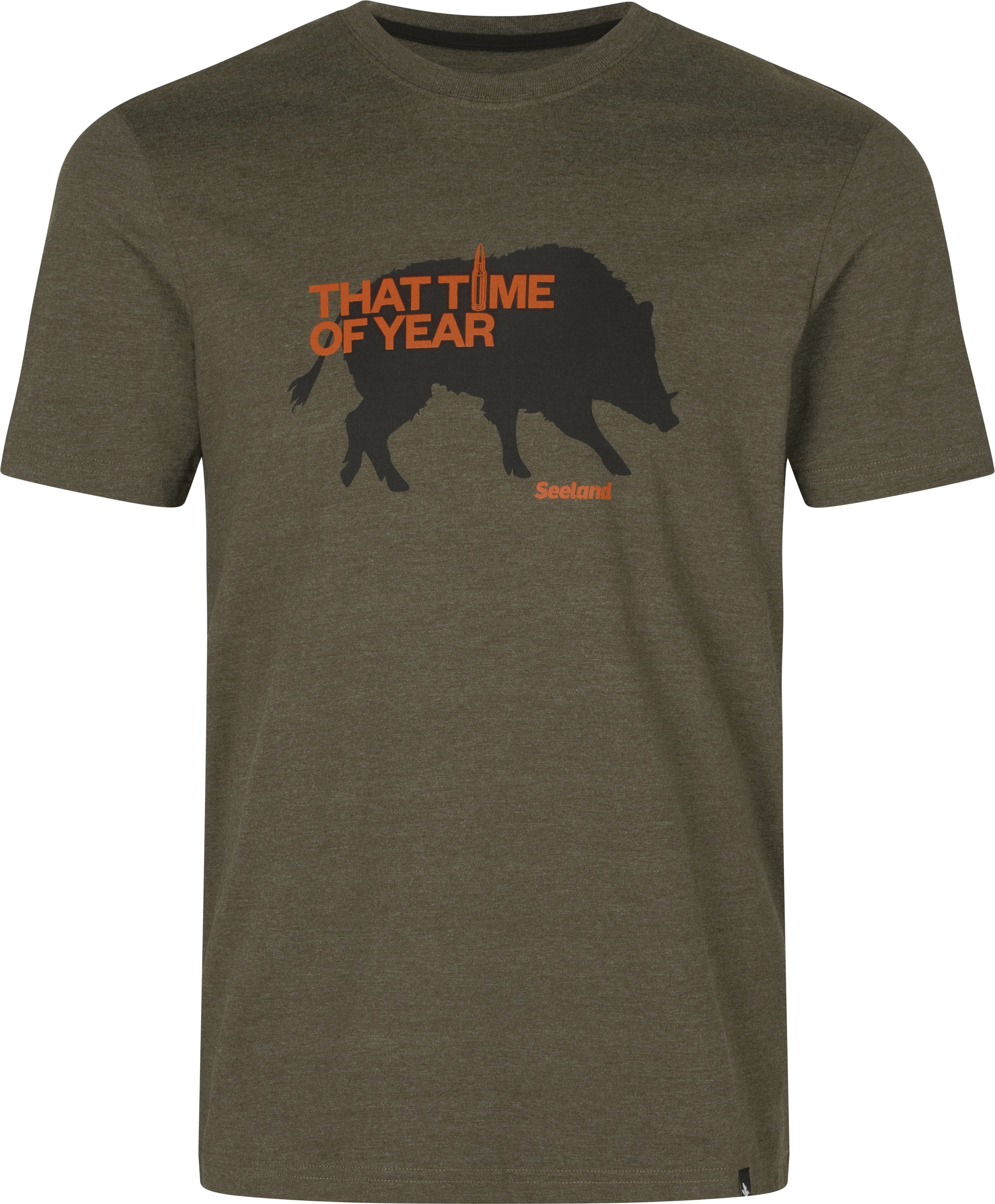 Seeland That Time T-shirt Pine Green Melange - M
