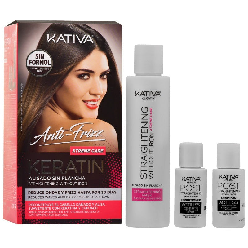 Kativa Alisado Keratin Xtreme Care Kit - Suoristava hiustenhoitosetti