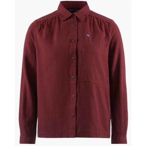 Klättermusen Helheim Ls Shirt W'S Tawny Red - S