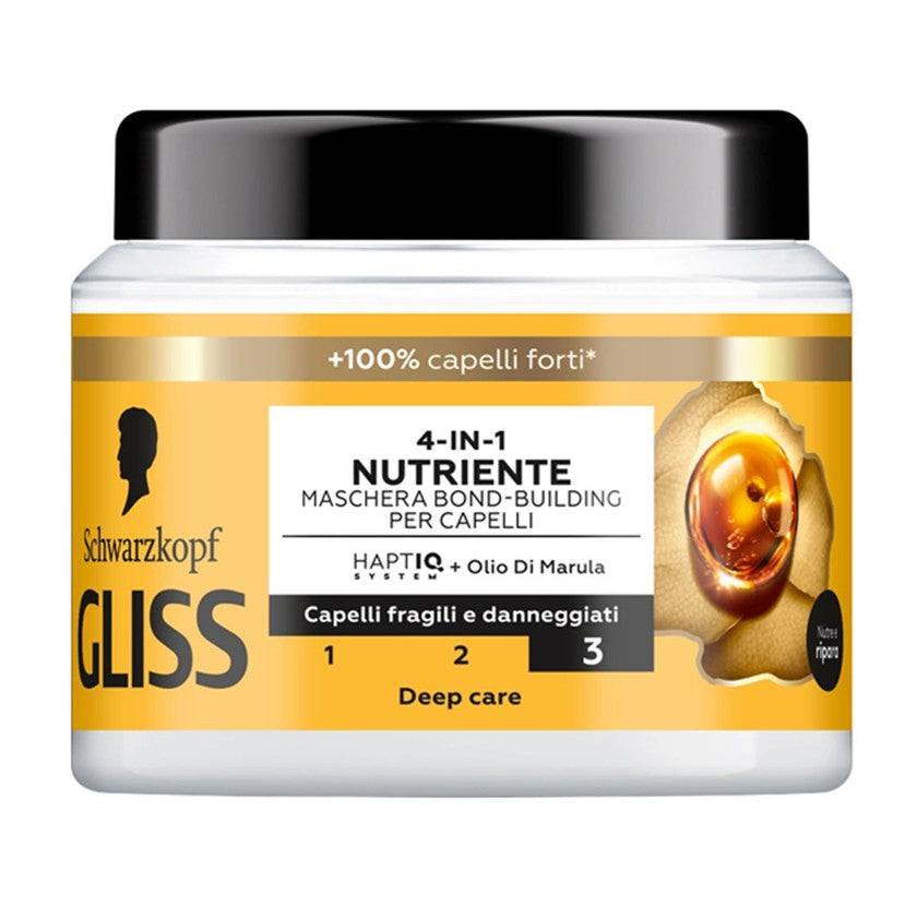 Schwarzkopf 4in1 Ravitseva Hiusnaamio Heikoille Ja Vaurioituneille Hiuksille 400 ml