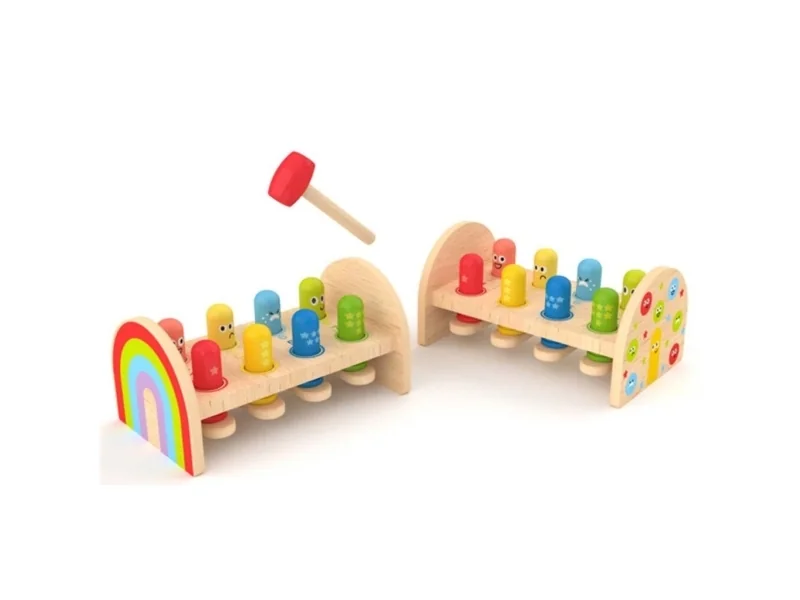 Hape Rainbow Hammer Bench
