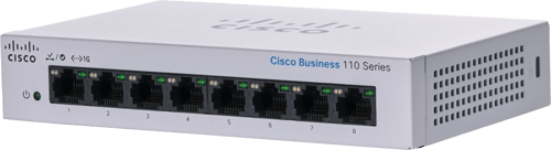 Cisco Business 110 Series CBS110-8T-D-EU - hallitsematon kytkin, harmaa