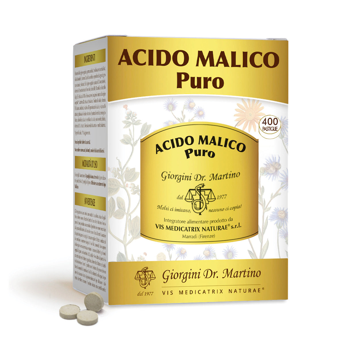 Dr Giorgini Acido Malico Puro 200 g Pastiglie 500 Mg — Integratore
