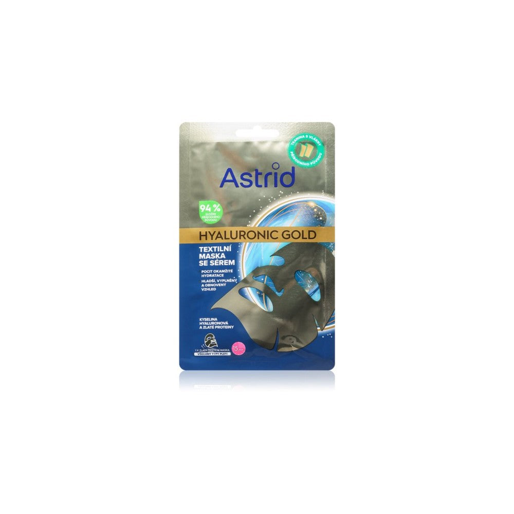 Astrid Maschera Tessile Con Proteine Dell'Oro Ialuronico — Maschera Viso