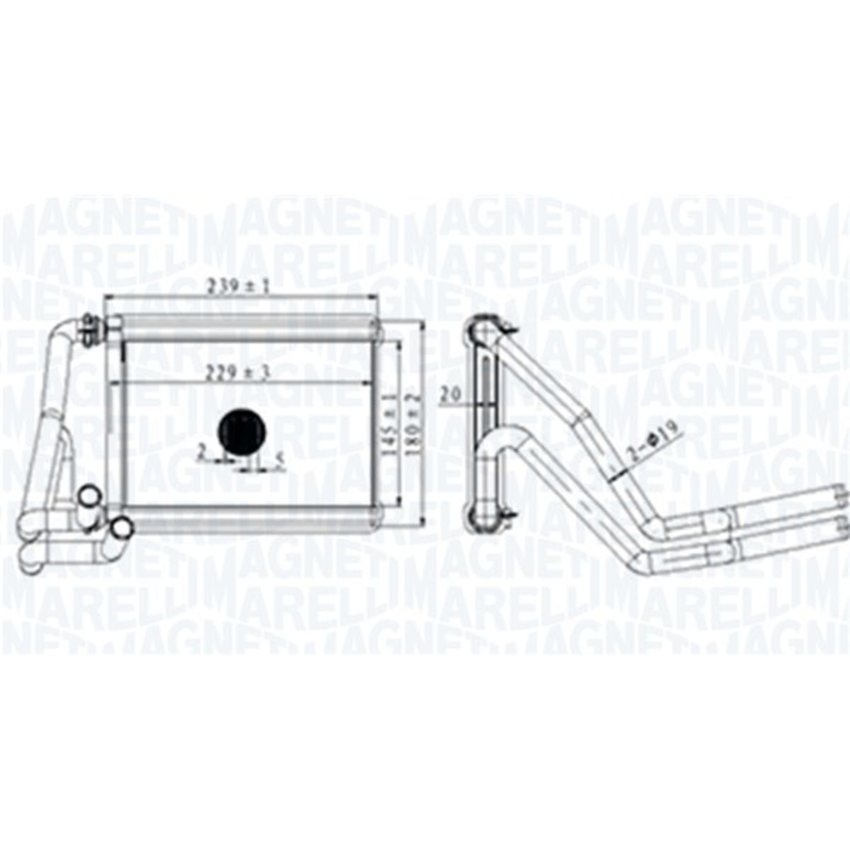 Lämmityslaitteen kenno MAGNETI MARELLI 350218488000