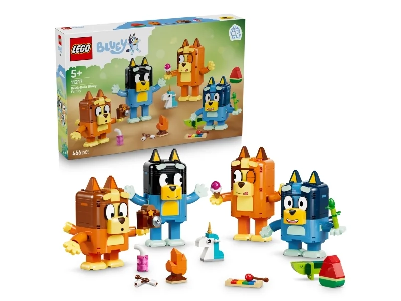 Palikoista rakennettava Tuurin perhe LEGO® Bluey (11217)