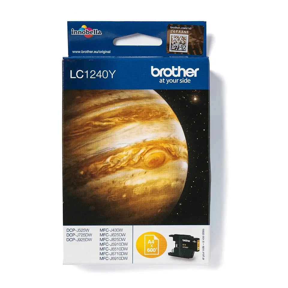 Brother Muste Keltainen Lc123y - Mfc-j4510dw
