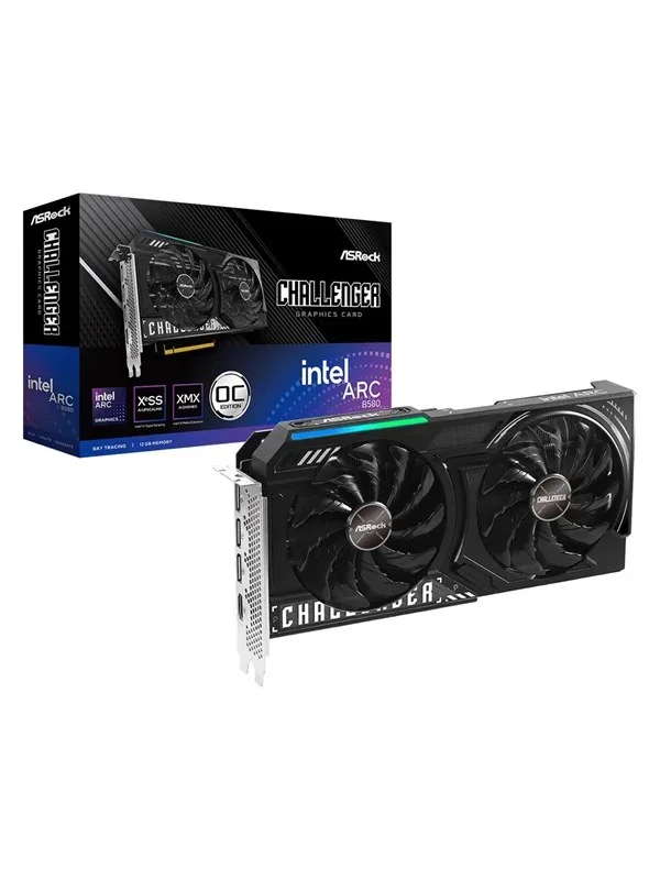 ASRock Intel Arc B580 Challenger 12 Gt OC -näytönohjain