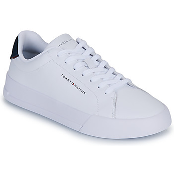 TOMMY HILFIGER Matalavartiset tennarit 'Logo Court With'  tummansininen / valkoinen