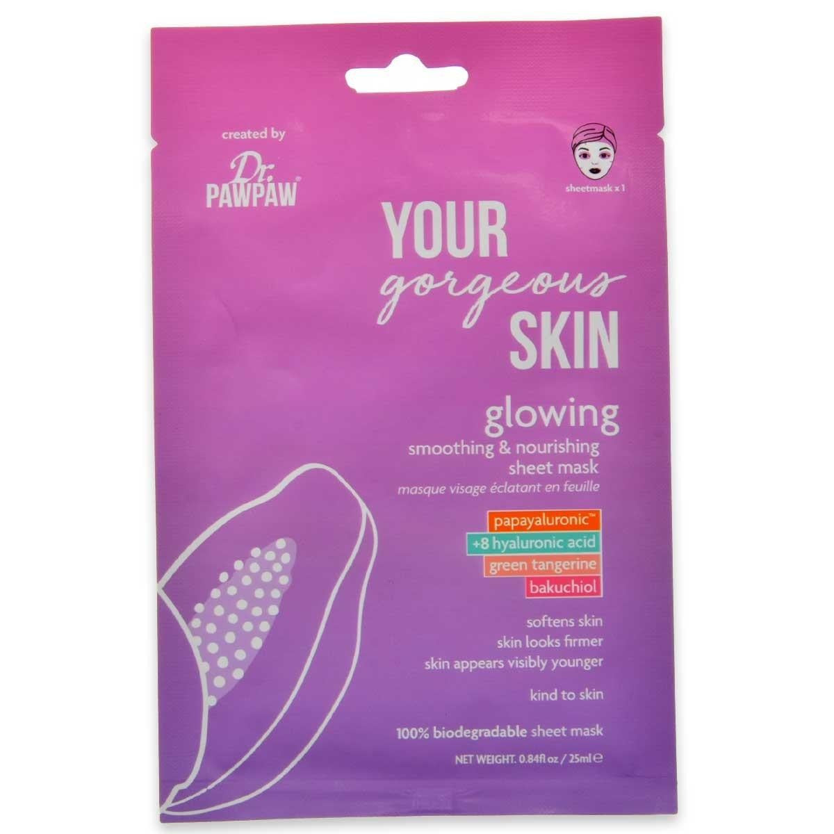 Dr. Paw Paw Glowing Sheet Mask - Kirkastava Naamio 25 ml