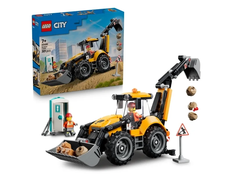 LEGO City 60480 Keltainen traktorikaivuri
