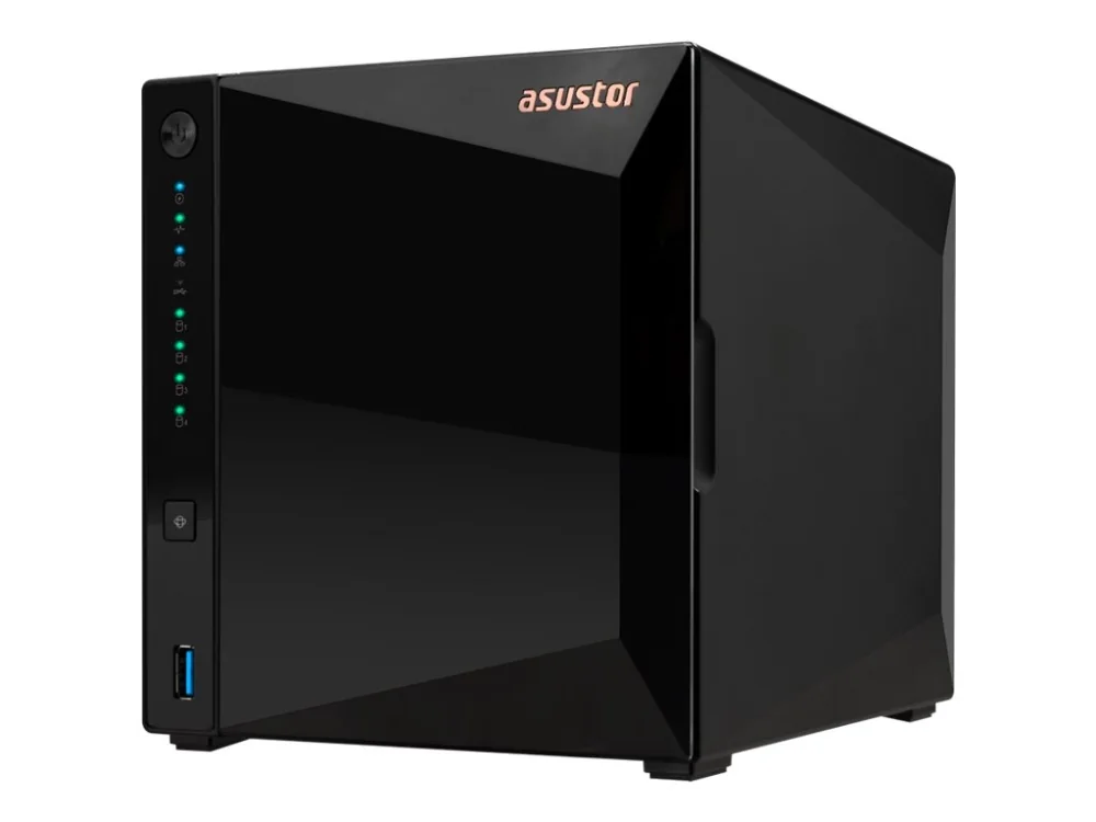 ASUSTOR Drivestor 4 Pro Gen2 AS3304T - V2 - NAS-palvelin - 4 lokeroa - RAID JBOD, 0, 1, 5, 6, 10 - RAM 2 GB - 2,5 Gigabit Ethernet - iSCSI-tuki