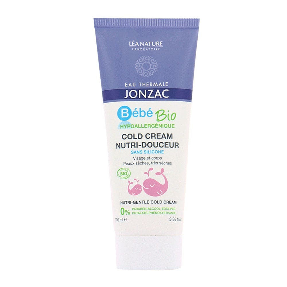 Eau thermale Jonzac Cold Cream Thermal Water Ravitseva ja pehmentävä Bebe Organic Face & Body 100ml
