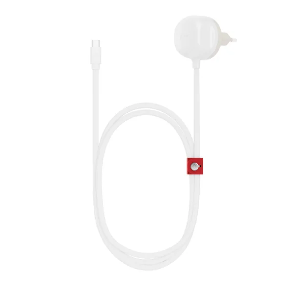 TWELVE SOUTH PowerCord - 1.2 metriä 30 wattia USB-C-laturi EU-pistokkeella, Valkoinen/Dune