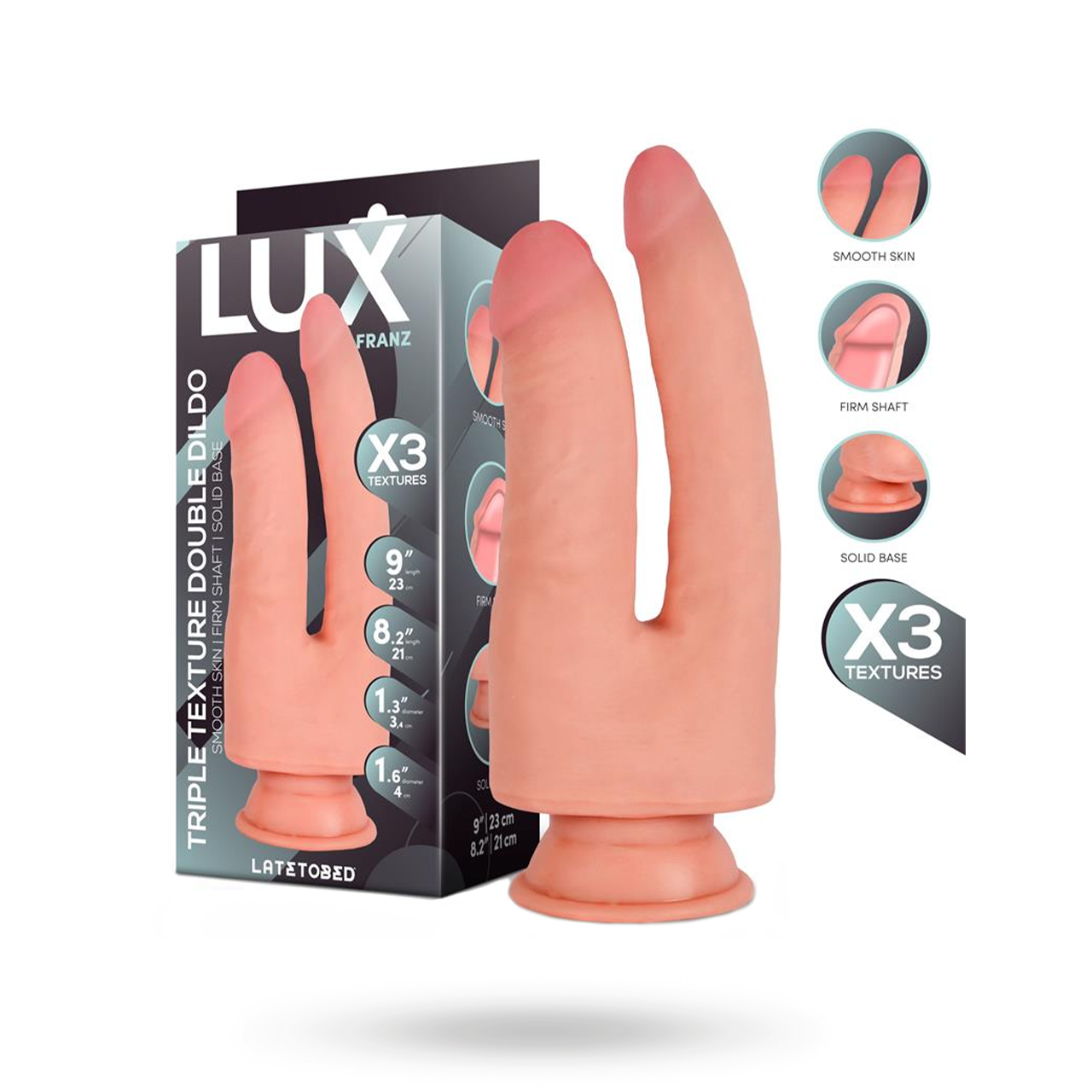 Franz Triple Density Double Dildo 23 cm Tupla dildo