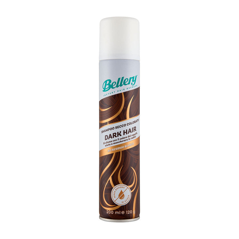 Bellery Sävyttävä kuivashampoo Dark Hair 200 ml