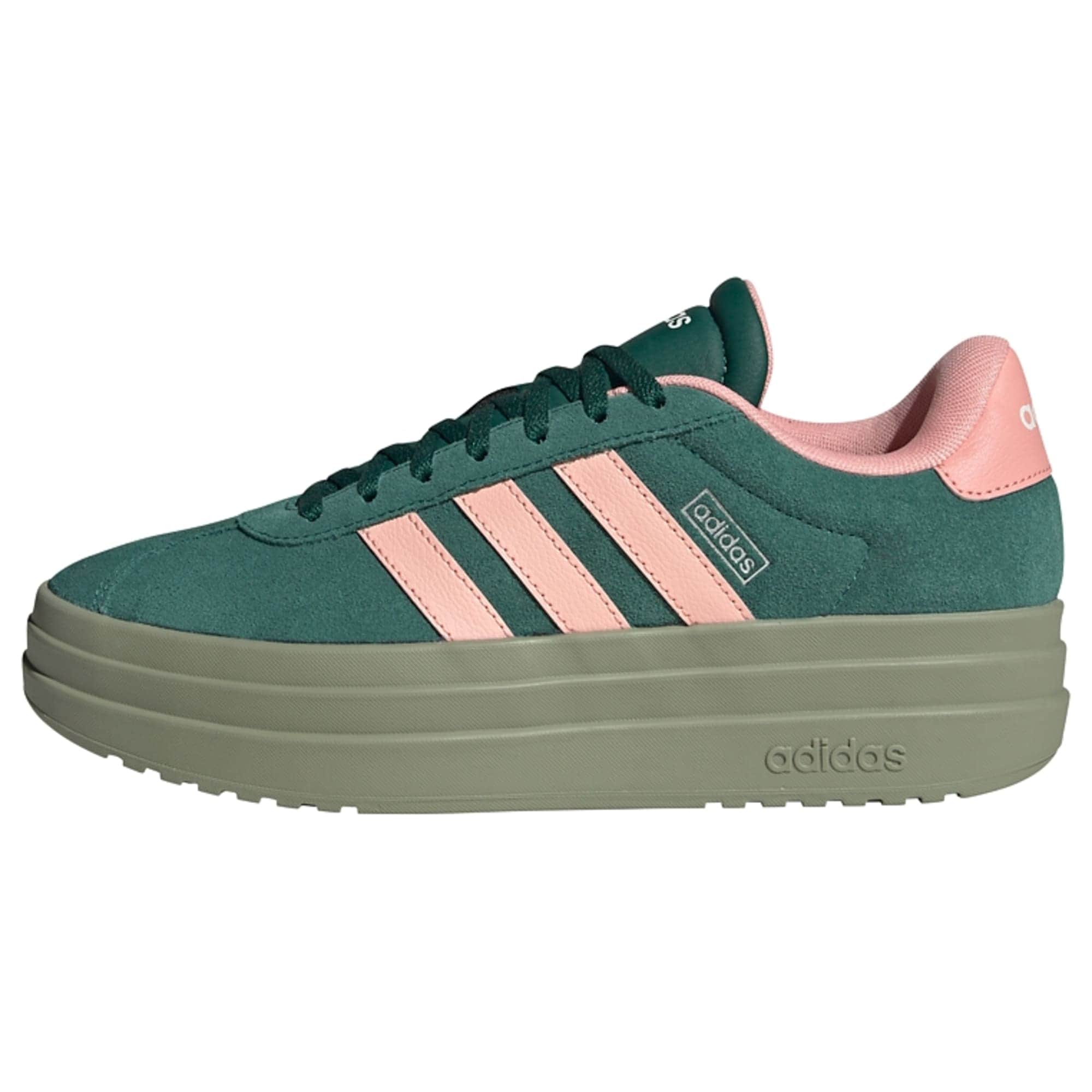 ADIDAS SPORTSWEAR Matalavartiset tennarit 'VL Court Bold' kuusi / roosa