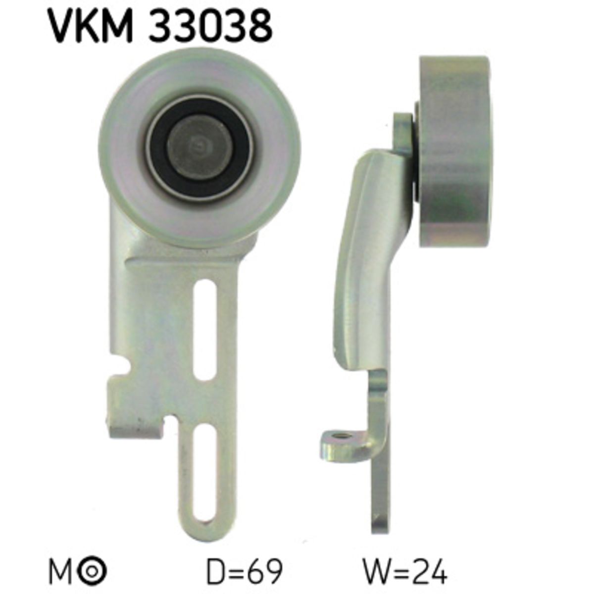 Kiristysrulla, moniurahihna SKF VKM 33038