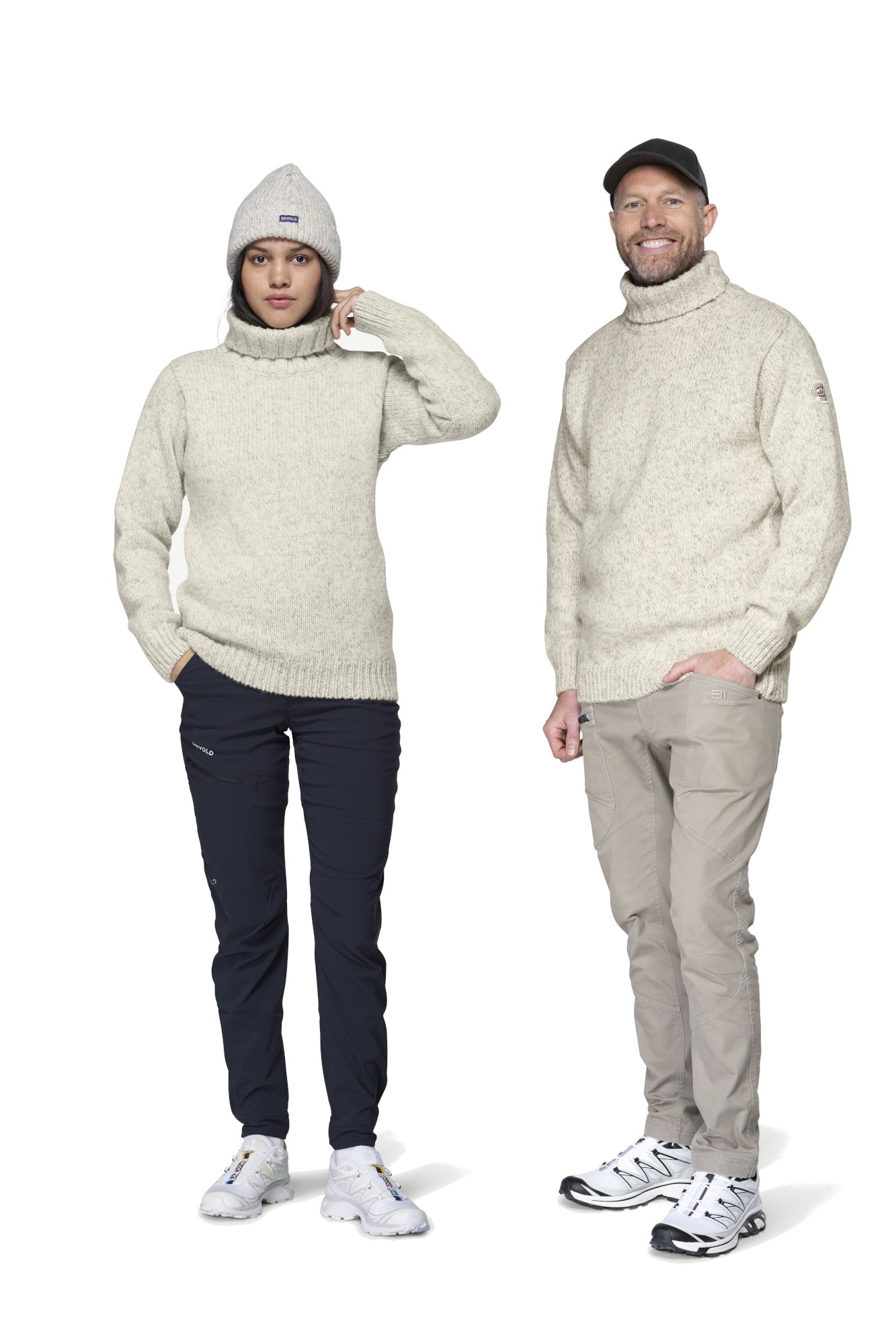 Devold Nansen Sweater High Neck Grey Melange